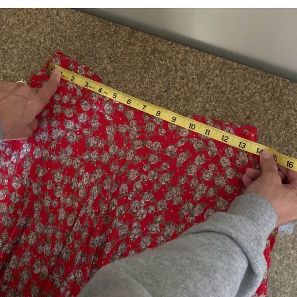 NATURAL LIFE Red Floral Midi Skirt - Picture 7 of 8